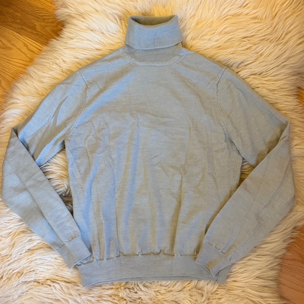 Brooks Brothers Grey Turtleneck Sweater